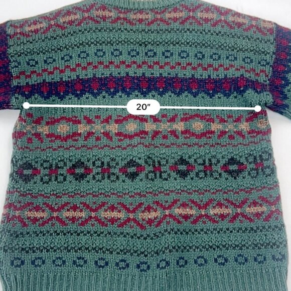 Vintage Craftcentre Cymru Gwynedd Wales Sweater Men's Pure Wool Sweater Size L - Picture 8 of 10